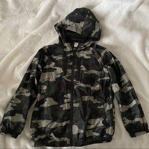 Boys camouflage windbreaker
